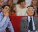 Marc Lavoine et Jean d'Ormesson à l'enregistrement de  Vivement Dimanche , mercredi 19 septembre. L'émission sera diffusé dimanche 23 septembre par France 2.