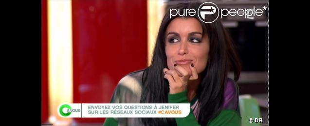 Jenifer sur le plateau de C à Vous, mardi 25 septembre 2012