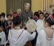 La princesse Benedikte recevait le 28 septembre 2012 à Amalienborg des enfants du Danemark et du Groenland.