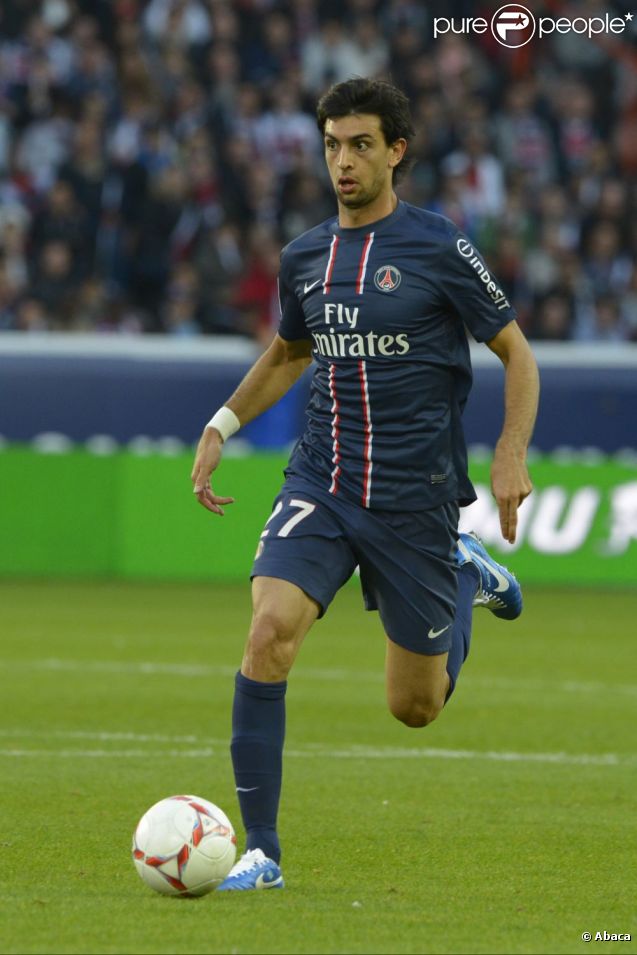 L'Argentin Javier Pastore pendant le match Paris Saint-Germain contre Sochaux au Parc des Princes. Paris, le 29 septembre 2012.