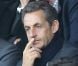 Nicolas Sarkozy, spectateur concentré pendant le match Paris Saint-Germain - Sochaux. Paris, le 29 septembre 2012.