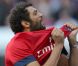 Ramzy Bédia s'éclate sur la pelouse du Parc des Princes avant la rencontre PSG-Sochaux. Paris, le 29 septembre 2012.