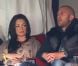 Émilie Nef Naf enceinte et son compagnon Jérémy Menez, confortablement installés dans les gradins du Parc des Princes, assistent à la rencontre entre le Paris Saint-Germain et le FC Sochaux. Paris, le 29 septembre 2012.