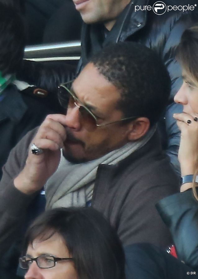 JoeyStarr assiste à la rencontre entre le Paris Saint-Germain et le FC Sochaux. Paris, le 29 septembre 2012.