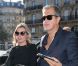 Kate Moss et Mario Testino arrivent au Café de Flore, à Paris, le 1er octobre 2012.
