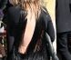 Kate Moss, complètement décolletée dans le dos, à Paris, le 1er octobre 2012.