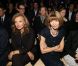 Valérie Trierweiler et Anna Wintour au premier rang du défilé Saint Laurent Paris, au Grand Palais, à Paris, le 1er octobre 2012.