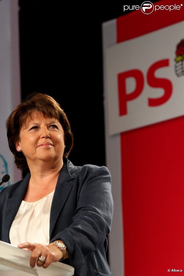 Martine Aubry à La Rochelle, le 25 août 2012.