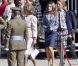 La famille royale d'Espagne était rassemblée en tenue officielle le 1er octobre 2012 pour la remise de la Croix du mérite collectif San Fernando au régiment de cavalerie Alcantara.