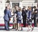 La famille royale d'Espagne était rassemblée en tenue officielle le 1er octobre 2012 pour la remise de la Croix du mérite collectif San Fernando au régiment de cavalerie Alcantara.