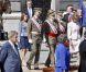 La famille royale d'Espagne était rassemblée en tenue officielle le 1er octobre 2012 pour la remise de la Croix du mérite collectif San Fernando au régiment de cavalerie Alcantara.