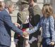 Le roi Juan Carlos d'Espagne, entouré du prince Felipe, de la reine Sofia, de la princesse Letizia, de l'infante Cristina et des infantes Pilar et Margarita, présidait le 1er octobre 2012 à Madrid la remise de la Croix du mérite collectif au régiment de cavalerie Alcantara.
