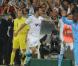 André-Pierre Gignac lors du match entre l'Olympique de Marseille et le Paris Saint-Germain au Stade Vélodrome de Marseille le 7 octobre 2012 conclu sur le score de 2-2