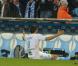 André-Pierre Gignac lors du match entre l'Olympique de Marseille et le Paris Saint-Germain au Stade Vélodrome de Marseille le 7 octobre 2012 conclu sur le score de 2-2