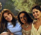 Carla Bruni avec ses amies chanteuse Noa et Shirel