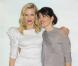 Naomi Watts et Maria Belon qui a inspiré l'histoire du film  The Impossible,  lors de la première du film à Madrid le 8 octobre 2012.