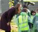 Kate Middleton en visite dans un parc botanique à Newcastle le 10 octobre 2012