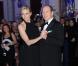 Le prince Albert et la princesse Charlene de Monaco ouvrant le bal, invités d'honneur de la 2e édition du Ballo del Giglio (Bal du Lys), dans la Salle blanche du Palazzo Pitti, à Florence, le 10 octobre 2012.