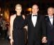 Le prince Albert et son épouse la princesse Charlene de Monaco arrivent à la 2e édition du Ballo del Giglio (Bal du Lys), dans la Salle blanche du Palazzo Pitti, à Florence, le 10 octobre 2012.
