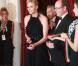 Le prince Albert et la princesse Charlene de Monaco étaient les invités d'honneur de la 2e édition du Ballo del Giglio (Bal du Lys), dans la Salle blanche du Palazzo Pitti, à Florence, le 10 octobre 2012.