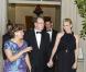 Le prince Albert II de Monaco et la princesse Charlene étaient les invités d'honneur de la 2e édition du Ballo del Giglio (Bal du Lys), dans la Salle blanche du Palazzo Pitti, à Florence, le 10 octobre 2012.