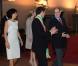  Le prince Albert de Monaco et la princesse Charlene en visite à Florence le 10 octobre 2012, reçus par le maire Matteo Rizzi et son épouse Agnese à l'Hôtel de Ville (Palazzo Vecchio), avant le Bal du Lys au Palazzo Pitti. 