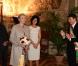  Le prince Albert de Monaco et la princesse Charlene en visite à Florence le 10 octobre 2012, reçus par le maire Matteo Rizzi et son épouse Agnese à l'Hôtel de Ville (Palazzo Vecchio), avant le Bal du Lys au Palazzo Pitti. 