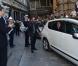  Le prince Albert de Monaco et la princesse Charlene en visite à Florence le 10 octobre 2012, reçus par le maire Matteo Rizzi et son épouse Agnese à l'Hôtel de Ville (Palazzo Vecchio), avant le Bal du Lys au Palazzo Pitti. 