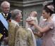 Film du baptême de la princesse Estelle de Suède, premier enfant de la princesse Victoria et du prince Daniel, au palais Drottningholm, à Stockholm, le 22 mai 2012.