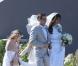 Jean-Luc Delarue et Anissa Khelifi, le jour de leur mariage, à Sauzon (mai 2012). Photo exclusive.