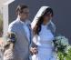 Jean-Luc Delarue et Anissa Khel le jour de leur mariage le 12 mai 2012 à Sauzon