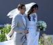 Jean-Luc Delarue et Anissa Khel au sommet du bonheur le jour de leur mariage le 12 mai 2012 à Sauzon