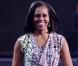 Michelle Obama, souriante à la veille de son intervention lors de la Convention du Parti Démocrate à Charlotte (Caroline du Nord). Le 3 septembre 2012.