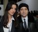 Jean-Luc Delarue et Anissa (en compagnie de Karl Lagerfeld), en janvier 2012 à Paris.