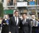 Les footballeurs Iker Casillas et Xavi Hernandez arrivent à la remise des Prix Prince des Asturies à Oviedo le 26 octobre 2012