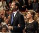 Letizia d'Espagne et son époux Felipe lors de la remise des Prix Prince des Asturies à Oviedo le 26 octobre 2012