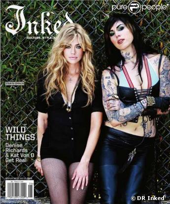 Denise Richards et Kat von D pour Inked