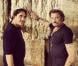 Johnny Hallyday et son manager Sébastien Farran au Mur des Lamentations, Vieille ville de Jérusalem, le 29 octobre 2012.