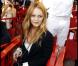 Vanessa Paradis à la terrasse du Sénéquier à Saint-Tropez, à l'occasion d'un défilé Croisière de Chanel, le 11 mai 2010.
