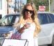 Petra Ecclestone surprise en pleine séance shopping avec une amie du côté de West Hollywood, son petit ventre rond apparent, le 30 octobre 2012