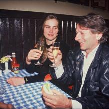 Emmanuelle Seigner et Romain Polanski au Hard Rock Café à Paris le 13 décembre 2012