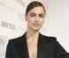 Irina Shayk, ultra sexy dans son costume Yves Saint Laurent, assiste à la soirée lancement du Vogue España de décembre 2012 au palais Fernán Núñez. Madrid, le 27 novembre 2012.