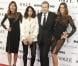 La rédactrice en chef de Vogue España Yolanda Sacristàn, Carolina Adriana Herrera, Mario Testino et Izabel Goulart assistent à la soirée lancement du Vogue España de décembre 2012 au palais Fernán Núñez. Madrid, le 27 novembre 2012.