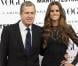 Le photographe Mario Testino et le mannequin Izabel Goulart assistent à la soirée de lancement du Vogue España de décembre 2012 au palais Fernán Núñez. Madrid, le 27 novembre 2012.