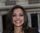Marine Lorphelin, Miss France 2013, à la sortie d'Europe 1 avec Sylvie Tellier, le 10 décembre 2012