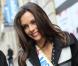 Marine Lorphelin, Miss France 2013, à la sortie d'Europe 1 avec Sylvie Tellier, le 10 décembre 2012