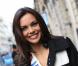 Marine Lorphelin, Miss France 2013, à la sortie d'Europe 1 avec Sylvie Tellier, le 10 décembre 2012