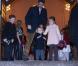 La princesse Mary et le prince Frederik de Danemark étaient avec leurs quatre enfants, Christian, Isabella, Vincent et Josephine, au concert de Noël annuel à l'église Esajas de Copenhague, le 16 décembre 2012.