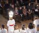 La princesse Mary et le prince Frederik de Danemark étaient avec leurs quatre enfants, Christian, Isabella, Vincent et Josephine, au concert de Noël annuel à l'église Esajas de Copenhague, le 16 décembre 2012.