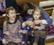  Josephine sur les genoux de sa maman. Le prince Frederik et la princesse Mary de Danemark étaient avec leurs quatre enfants, Christian, Isabella, Vincent et Josephine, au concert de Noël annuel à l'église Esajas de Copenhague, le 16 décembre 2012. 
